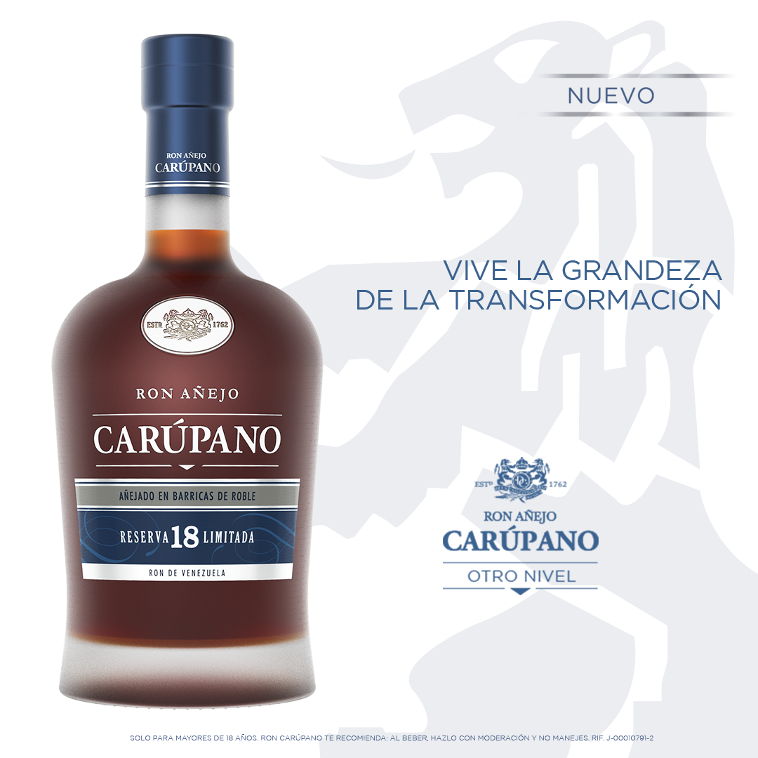 El primer lanzamiento 100% digital en Venezuela; Ron Carúpano 18   Reserva Limitada un nuevo integrante de Otro Nivel