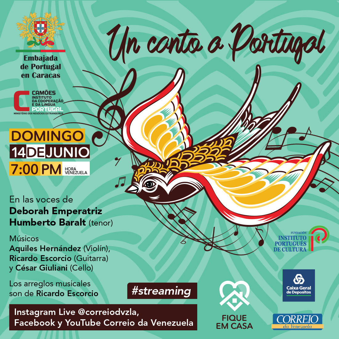 “Un Canto a Portugal” Dos jóvenes venezolanos elevarán sus voces para homenajear a Portugal en su día