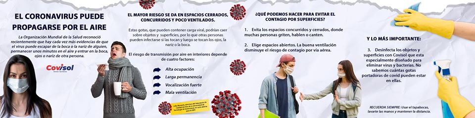 CADA ANUNCIO DE LA OMS NOS DA MÁS RAZONES  PARA SANITIZAR NUESTROS ESPACIOS