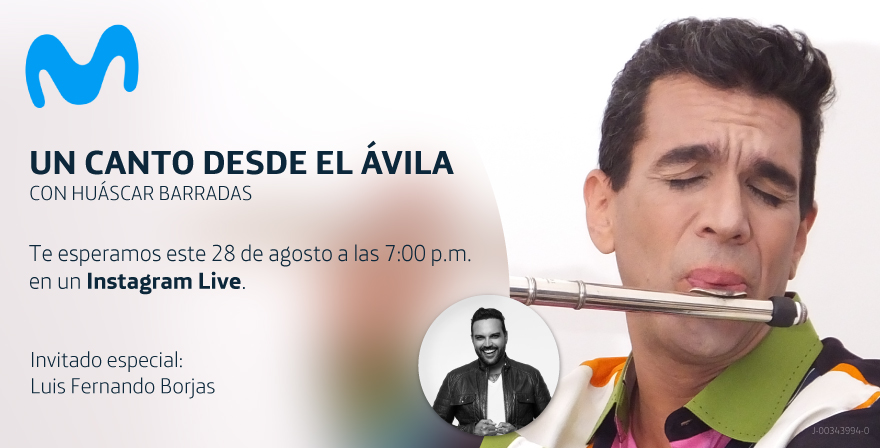 Movistar se une a Huáscar Barradas para llevar “Un canto desde el Ávila” a los hogares venezolanos