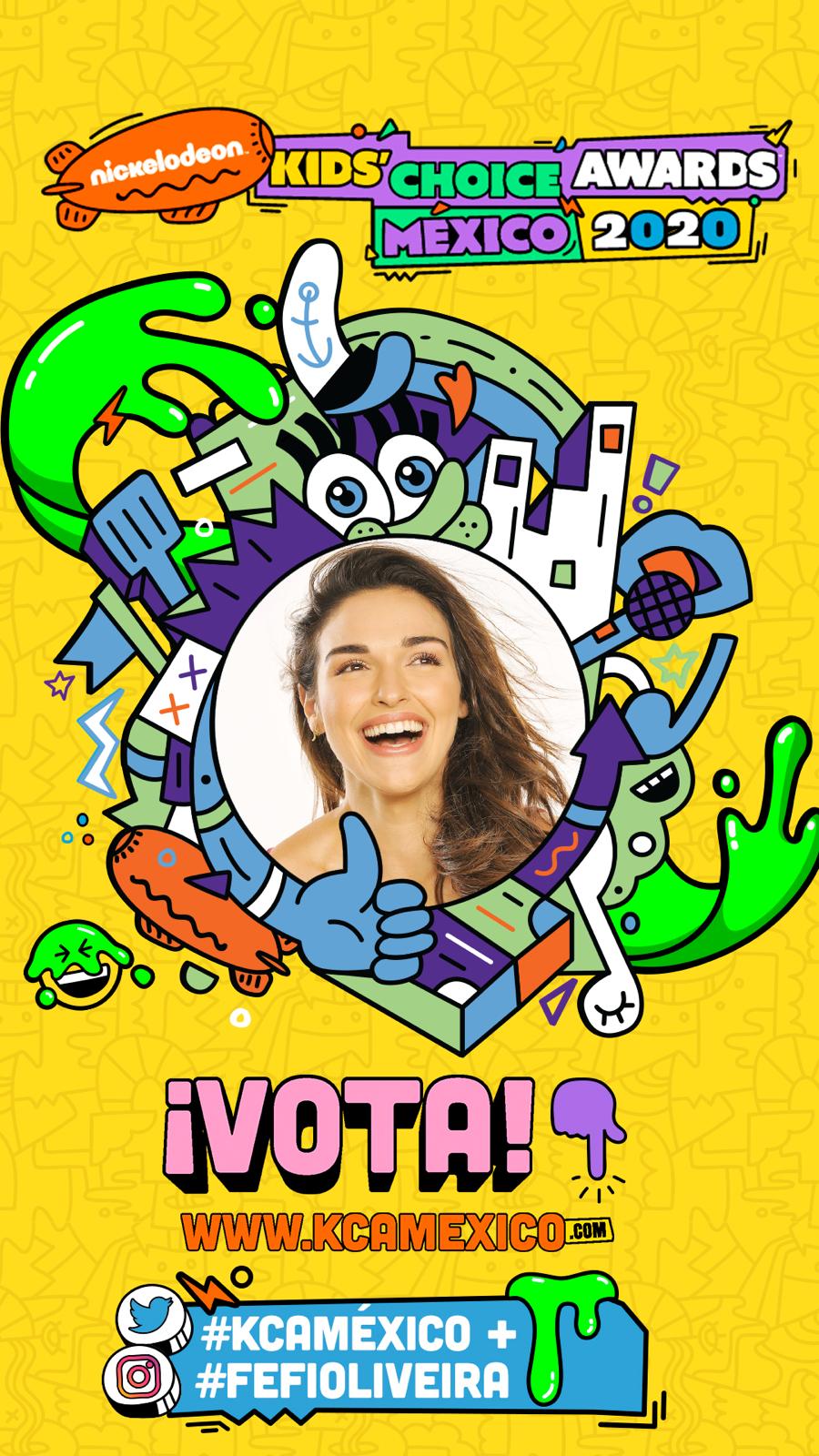 Fefi Oliveira compite por la Nominación Oficial de los «Nickelodeon Kid’s Choice Awards México 2020»