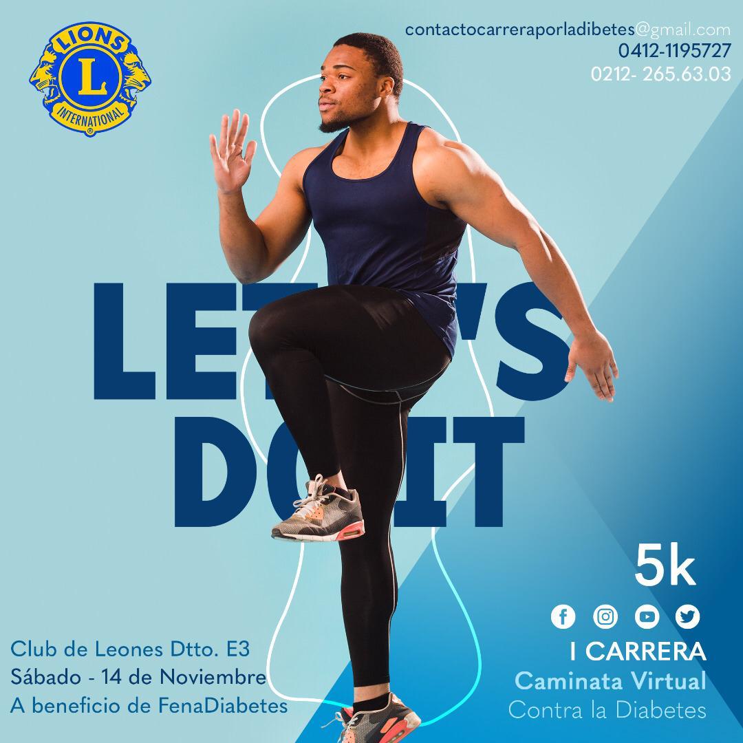 CLUBES DE LEONES ORGANIZAN CARRERA-CAMINATA A BENEFICIO DE FENADIABETES