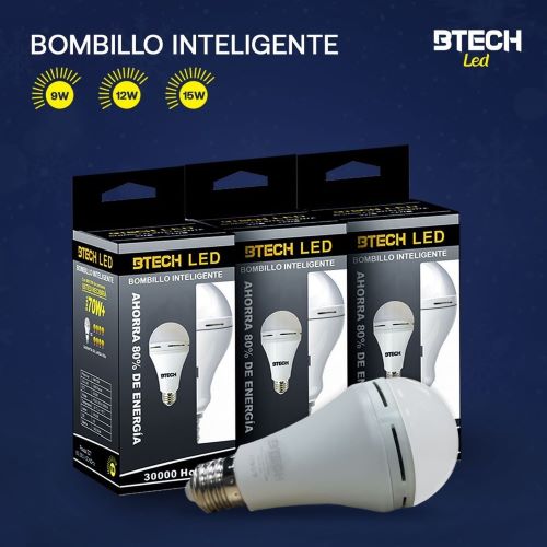 Bombillos LED recargable de BTECH.Eficiencia y seguridad ante las fallas eléctricas