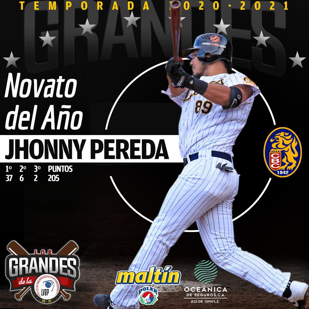 Jhonny Pereda es el Novato del Año