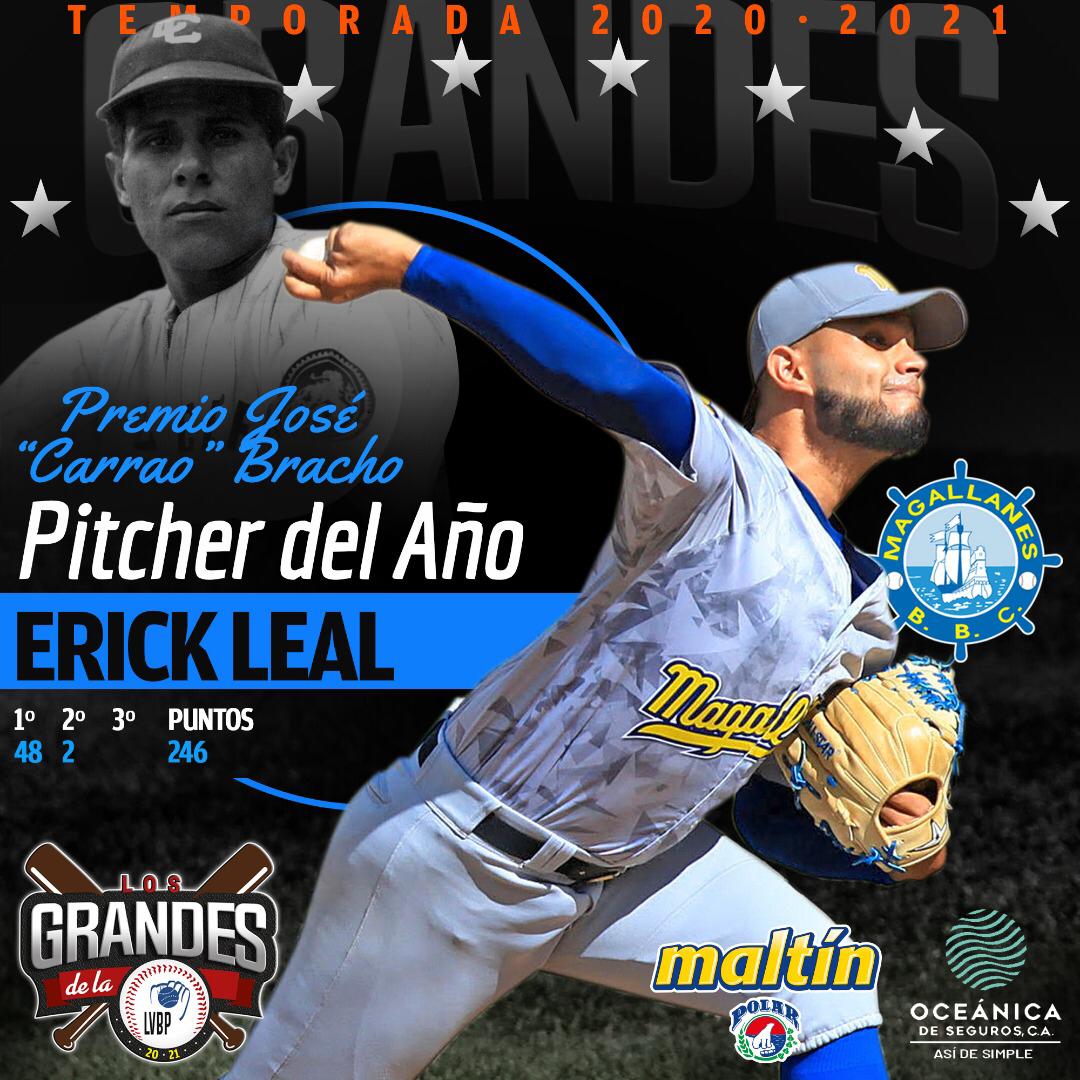 Erick Leal gana el premio Carrao Bracho de la temporada