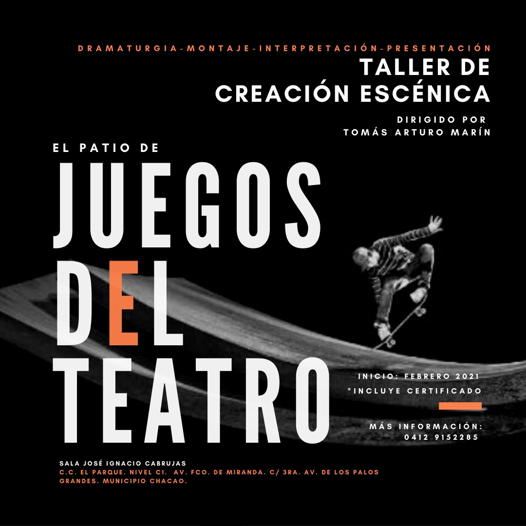 En la Sala Cabrujas se dictará el taller “El patio de juegos del teatro”