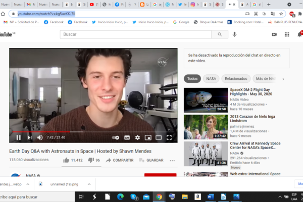 Shawn Mendes conversó con astronautas de la NASA