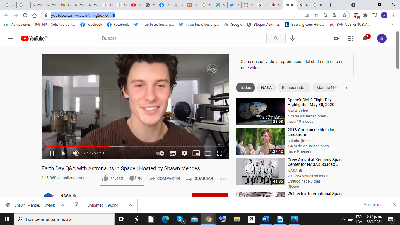 Shawn Mendes conversó con astronautas de la NASA