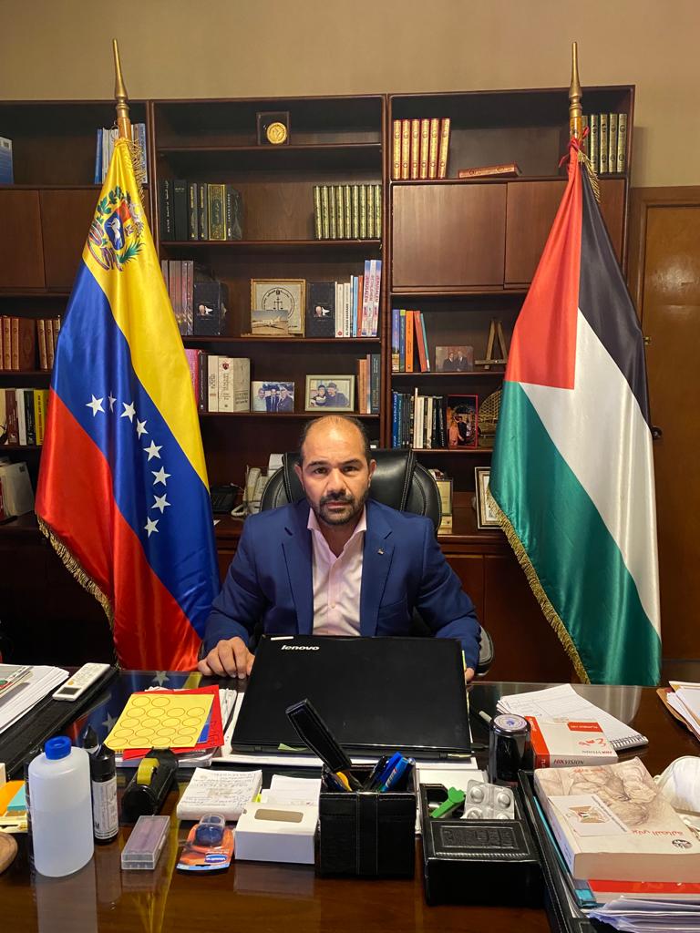 Fadi Alzaben, Embajador del Estado de Palestina en Venezuela: »’En Venezuela me siento como en mi casa»