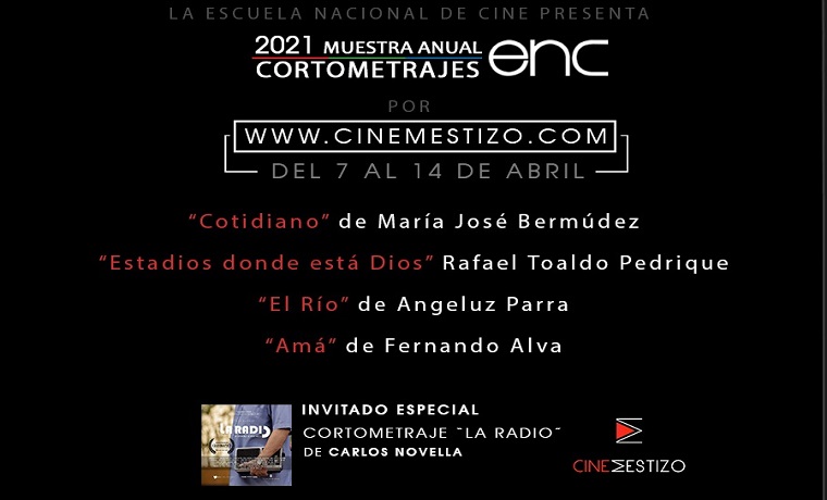 Muestra anual de cortometrajes ENC se realizará en CineMestizo.com