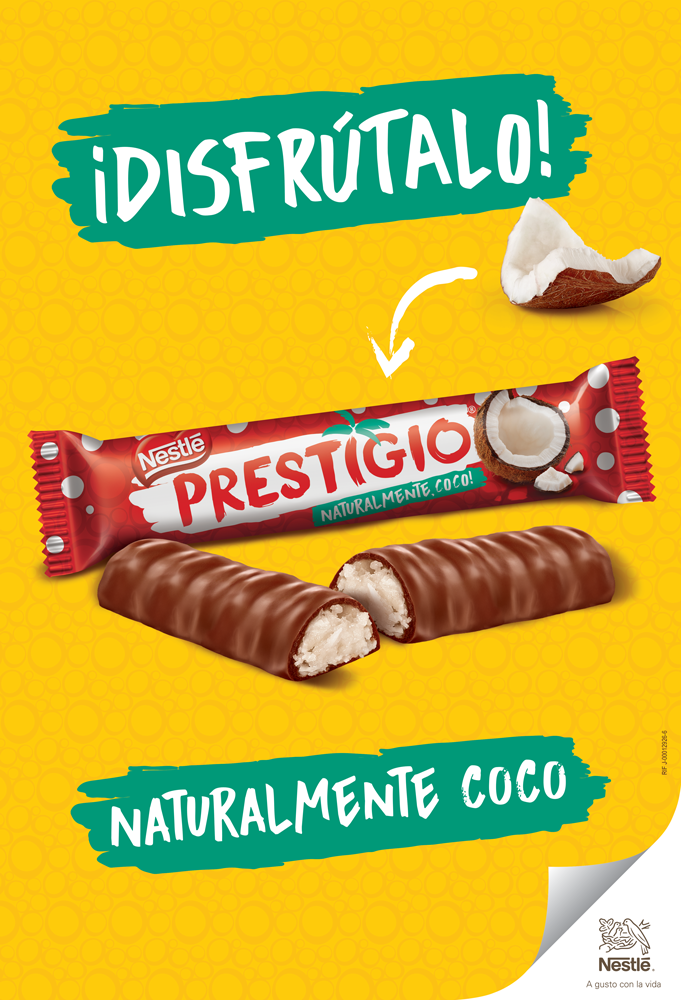 El balance perfecto entre chocolate con leche y un cremoso relleno de coco