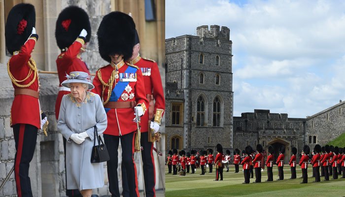 El cumpleaños oficial de la reina Isabel se marca con un desfile militar en el Castillo de Windsor