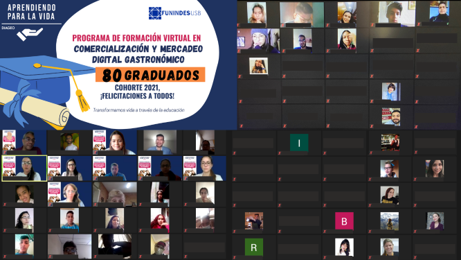 Certificados 80 estudiantes del programa de Comercialización y Mercadeo Gastronómico Digital