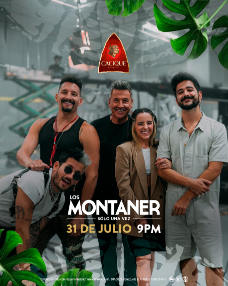 Cacique patrocinante oficial de Los Montaner: Sólo una vez