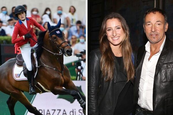 Bruce Springsteen y su familia ‘gritan de alegría’ después de que su hija se lleva la plata olímpica