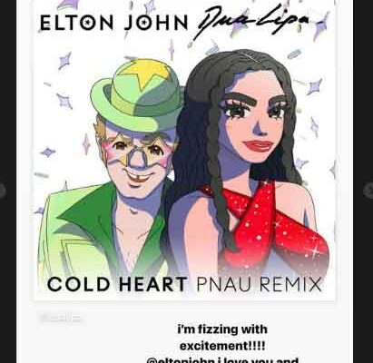 ‘Cold Heart (PNAU Remix)’: Dua Lipa emocionada de colaborar con Elton John