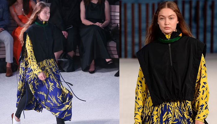 Gigi Hadid se roba el espectáculo con su andar con maxi vestido en la Semana de la Moda de Nueva York