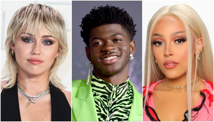 Lil Nas X dice que Miley Cyrus y Doja Cat lo inspiraron en su carrera musical