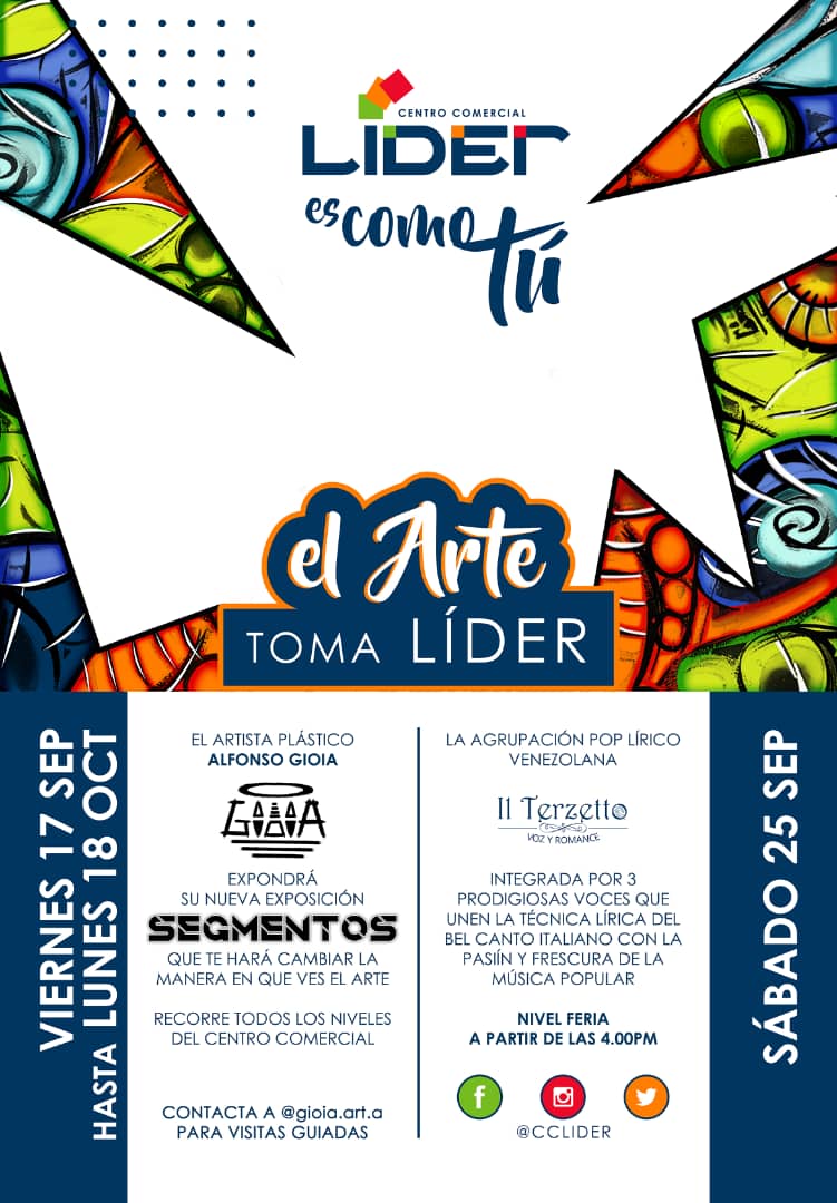 El arte toma los espacios de Líder  a partir de septiembre