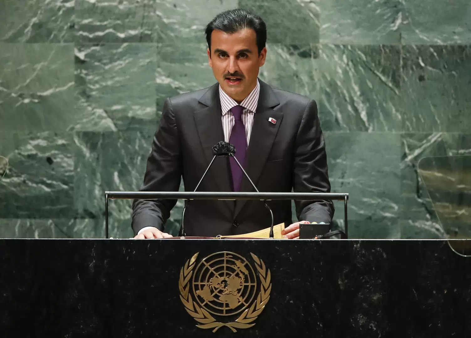 Participación de SA El Emir de Qatar en la sesión de apertura del Debate General del 76 ° período de sesiones de la Asamblea General de las Naciones Unidas