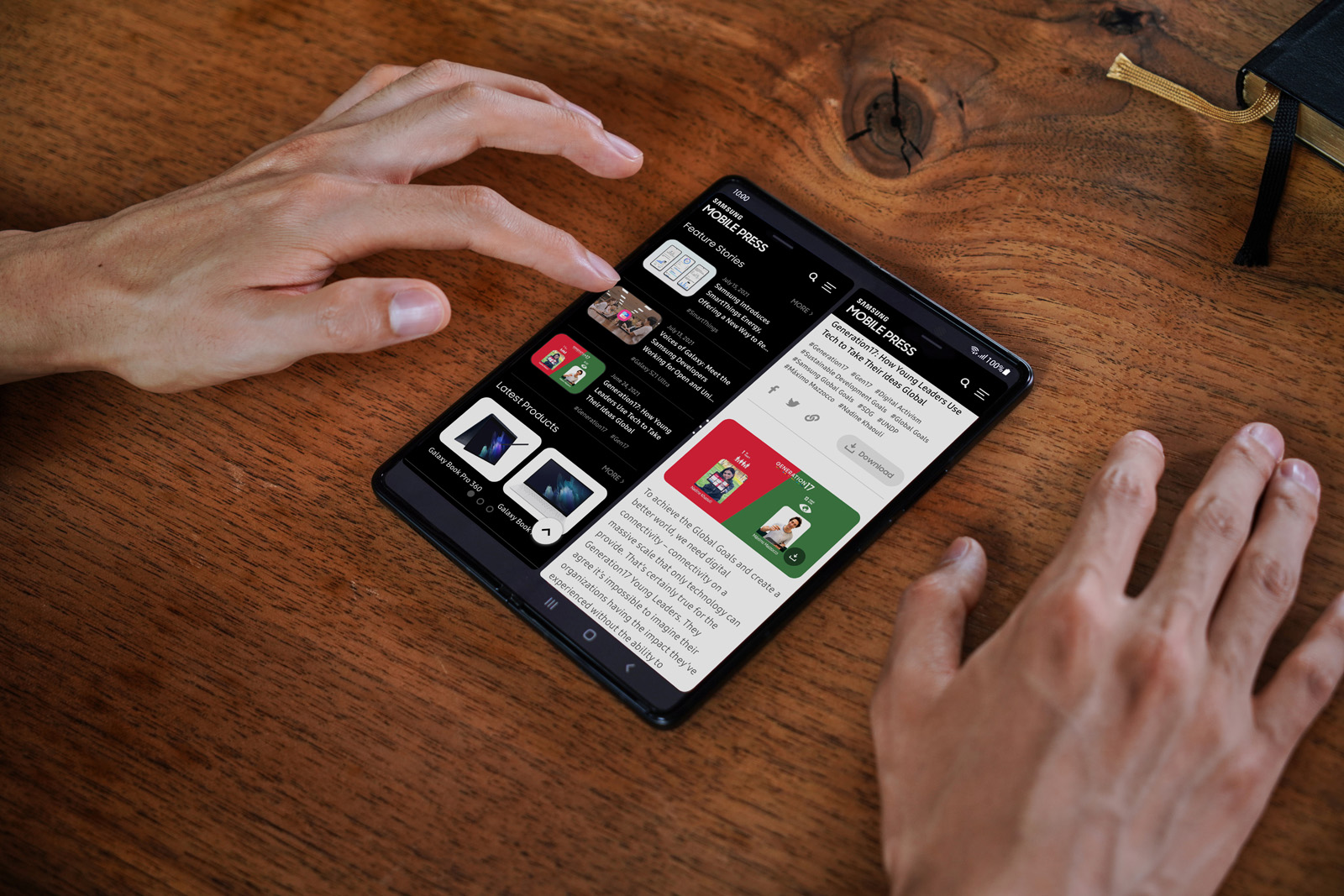 Cómo aprovechar las ventajas de la función Múltiples Ventanas del Galaxy Z Fold3