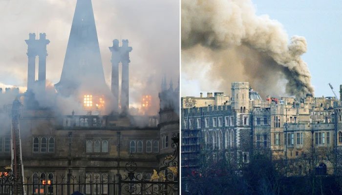 «The Crown»: nuevas fotos muestran un incendio devastador que arrasó el castillo de Windsor en 1992