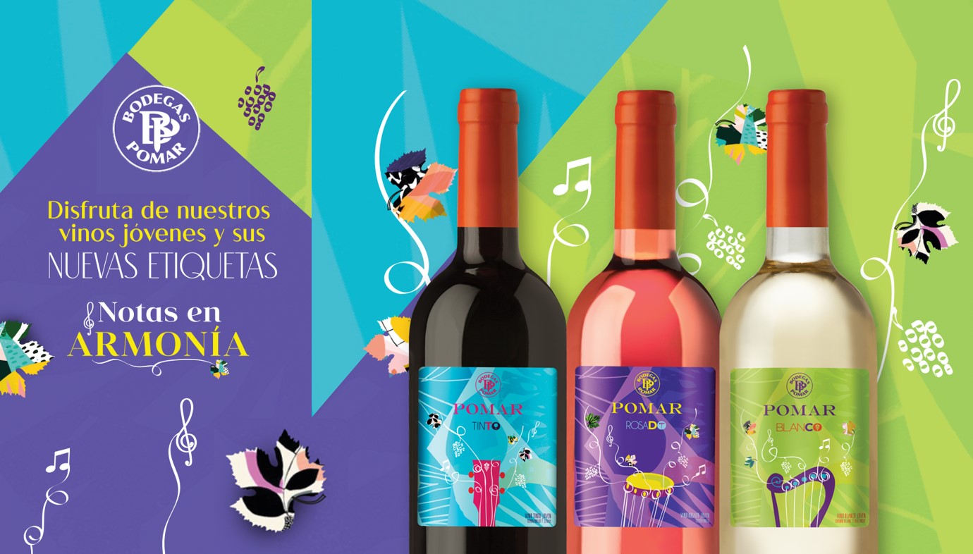 Bodegas Pomar innova con el estreno de etiquetas edición especial de sus vinos jóvenes