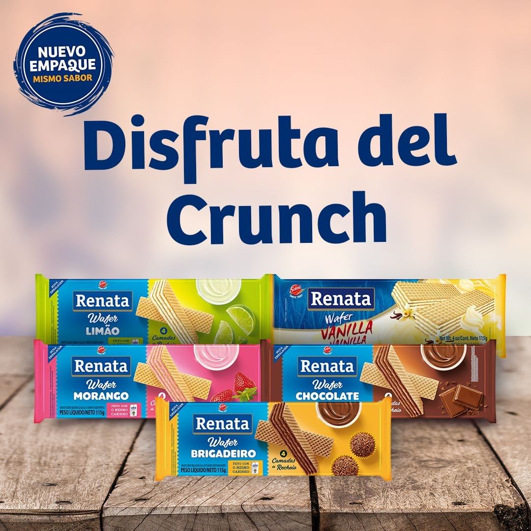 Disfruta del auténtico Crunch con las wafer de Renata
