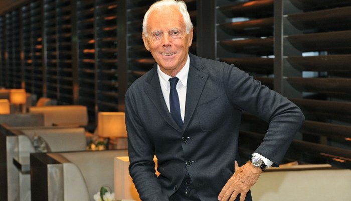 Giorgio Armani recibe el honor civil más alto de Italia