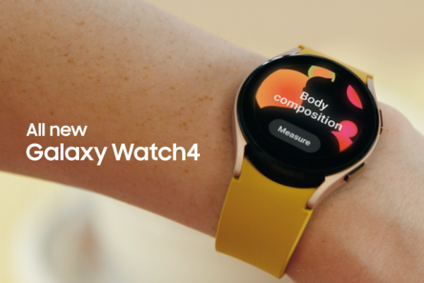 Es muy fácil medir la composición corporal  con el Galaxy Watch4 Series