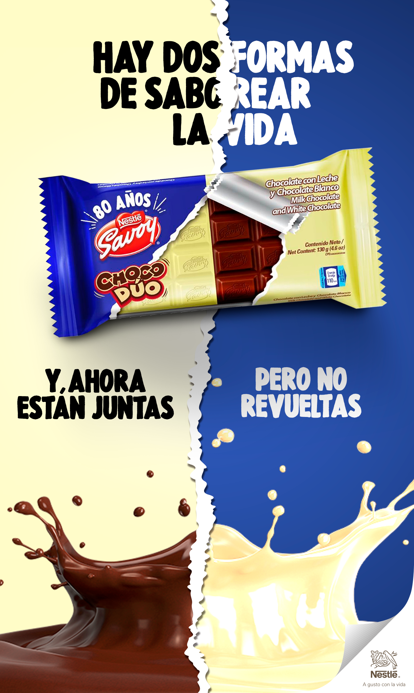 Savoy® Choco Dúo: ¡juntos, pero no revueltos!