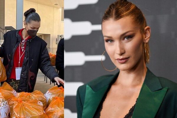 Bella Hadid abandona las fiestas navideñas para ser voluntaria en el banco de alimentos