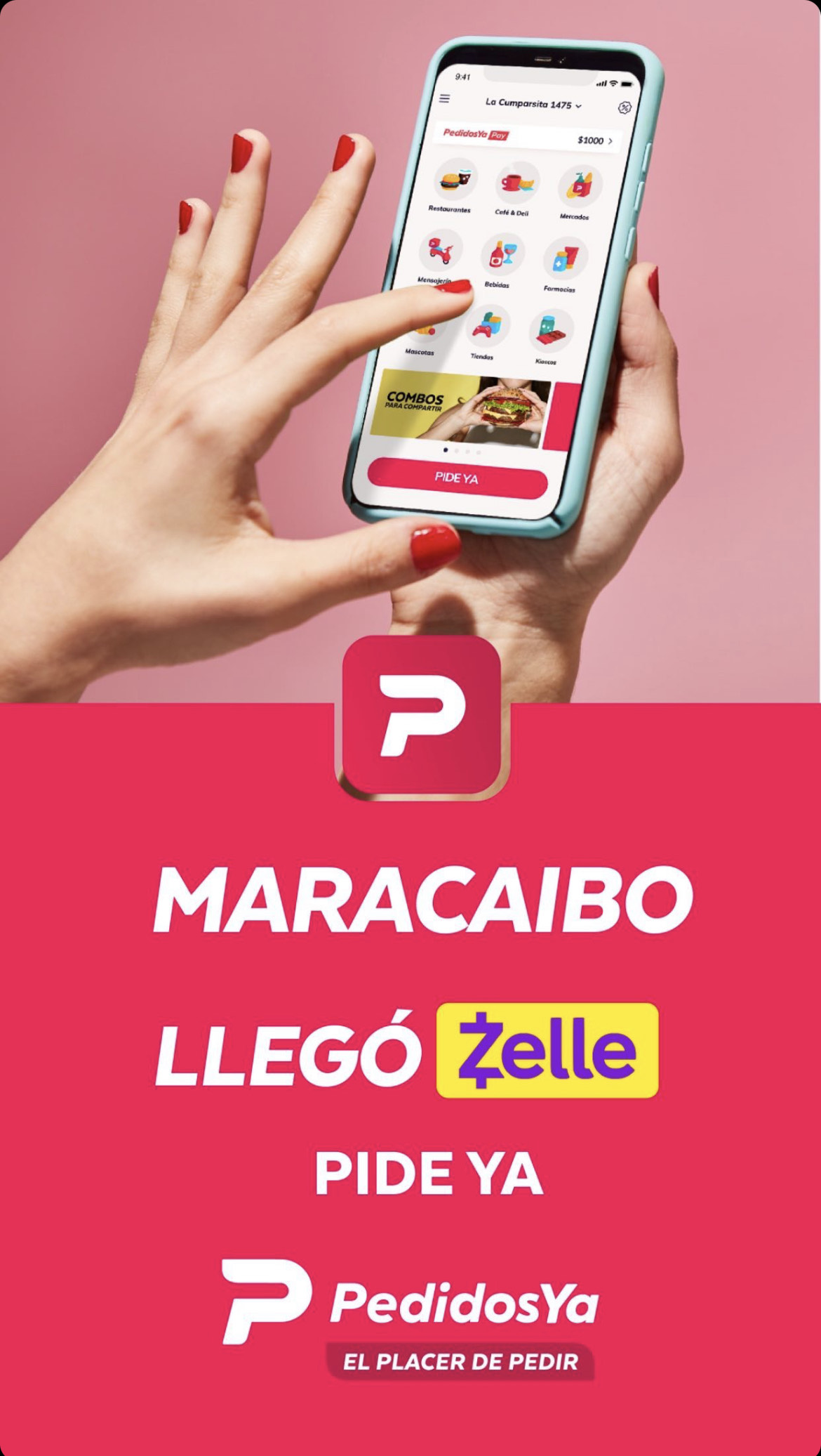Con miras a extenderla a todo el país, PedidosYa activa Zelle para usuarios en Maracaibo