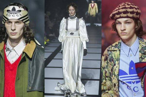 Gucci presenta una bella colaboración con adidas durante el desfile de la Semana de la Moda de Milán