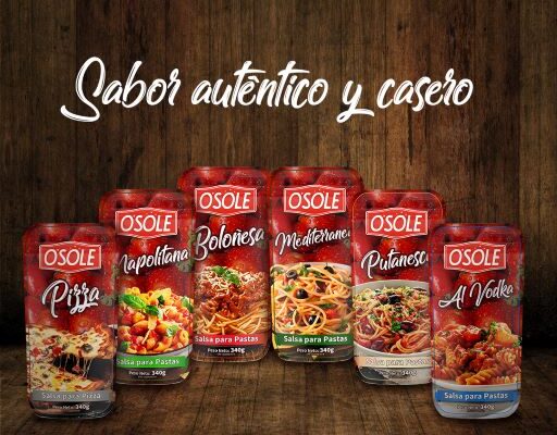 SALSAS PARA PASTAS O’SOLE, AUTÉNTICO SABOR CASERO