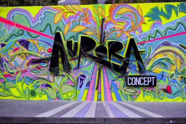 “Los bellos murales de Gerardo Campos alcanzan nuevas escalas y tamaños.”