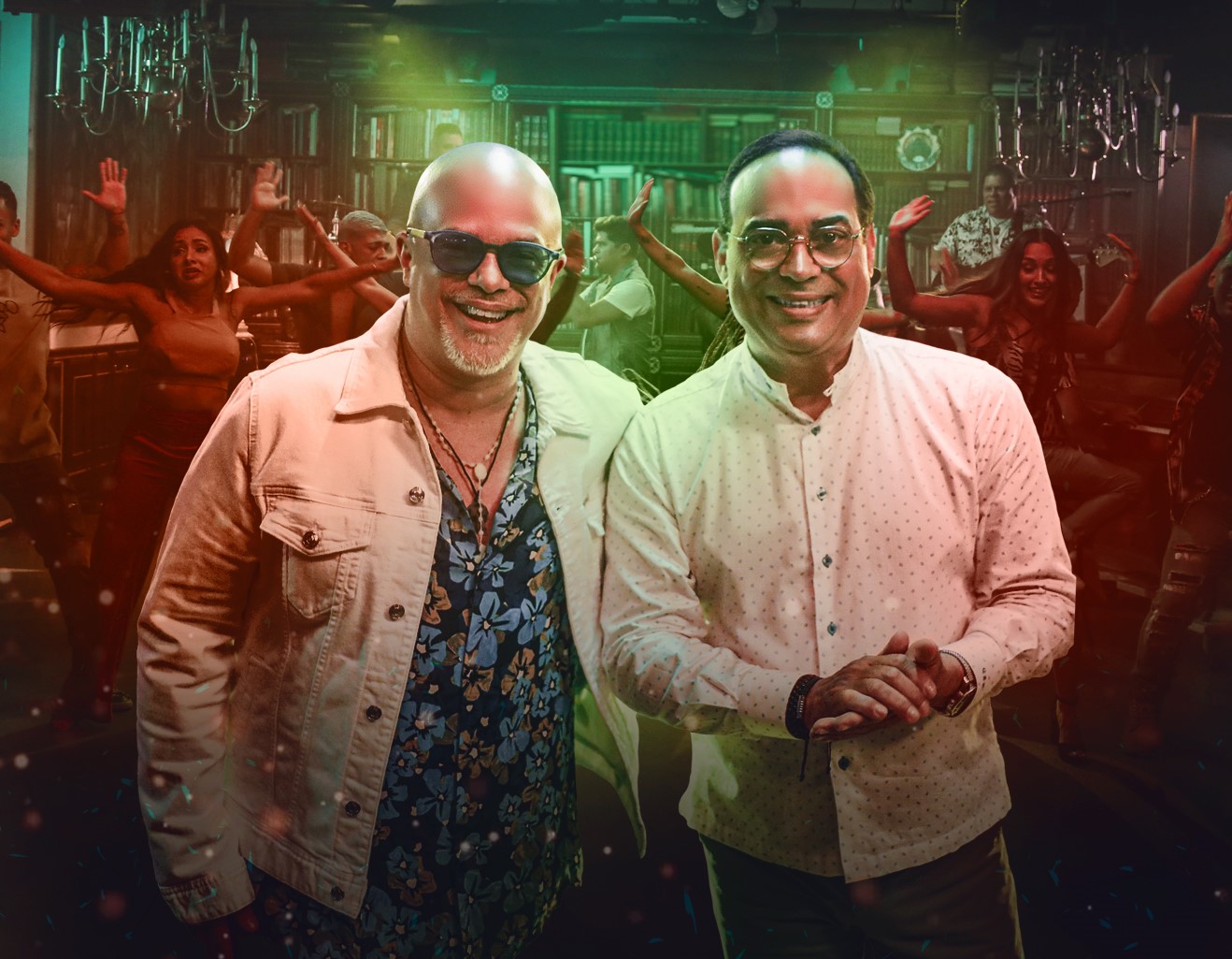NELSON ARRIETA Y GILBERTO SANTA ROSA  PONEN A BAILAR A TODOS LOS LATINOS