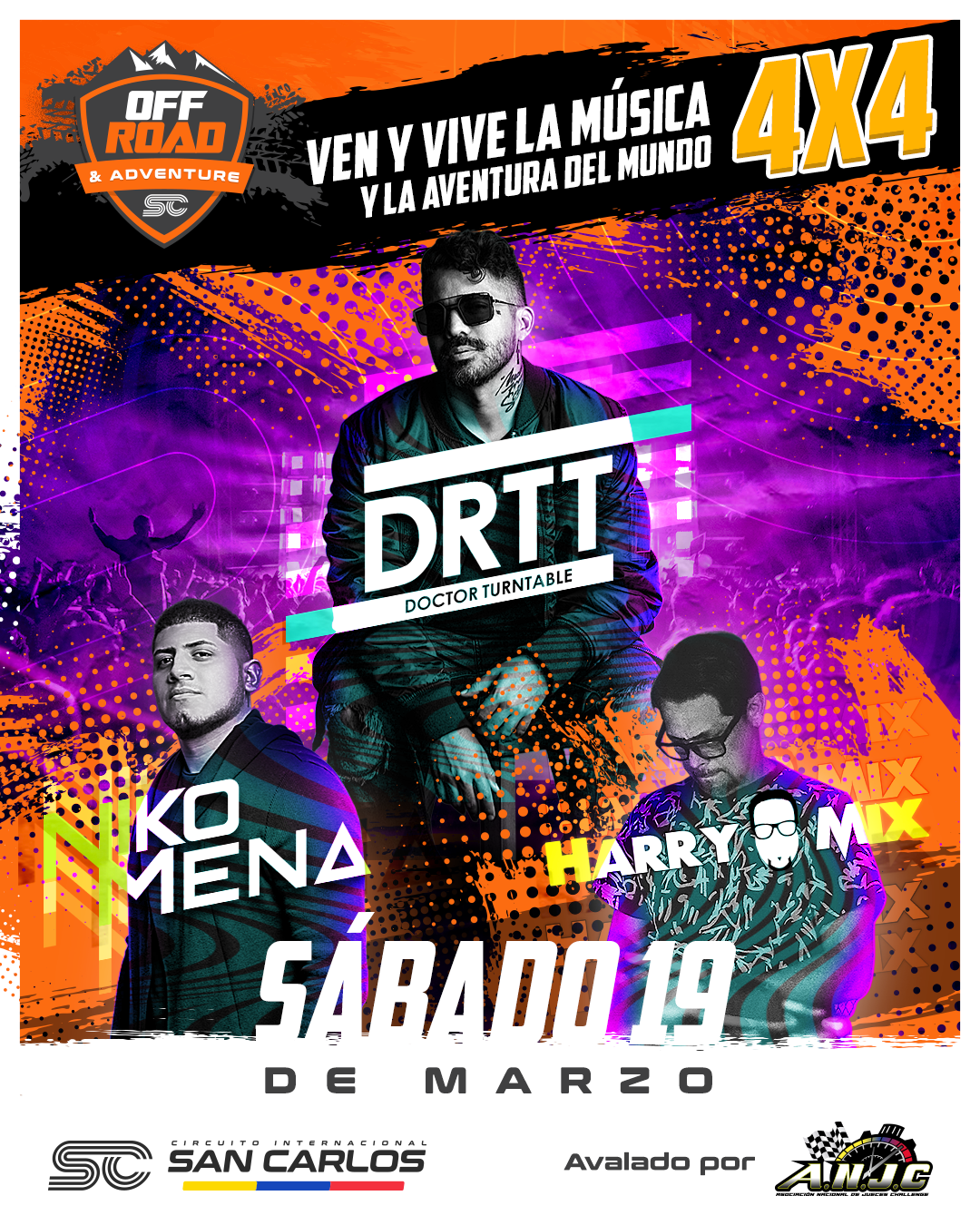 La música y el mundo del 4 x 4 se darán cita en el Circuito Internacional San Carlos de Cojedes