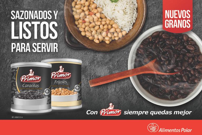 Primor amplía su portafolio y trae la nueva línea de productos: Granos enlatados sazonados listos para comer