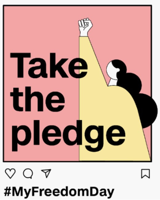 Estudiantes de todo el mundo renuevan su compromiso contra la esclavitud moderna#MyFreedomDay