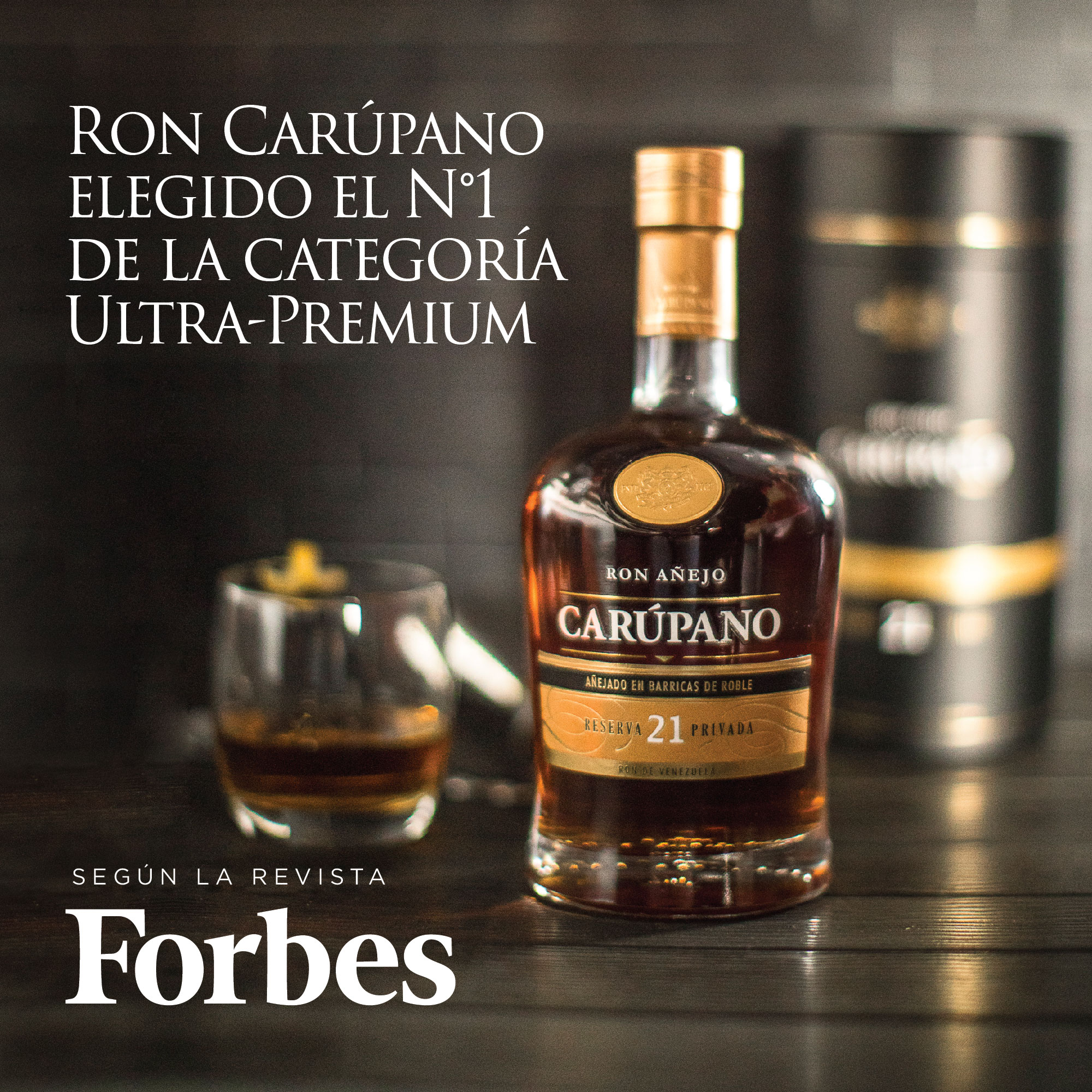 Ron Carúpano elegido como el número 1 en la categoría ultra premium, según la revista Forbes