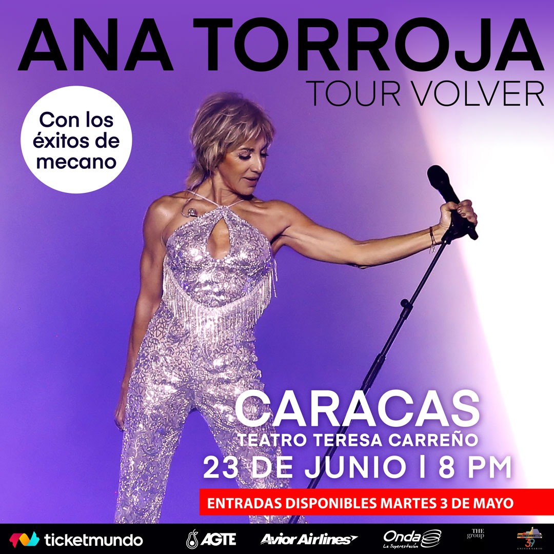 Ana Torroja trae a Caracas su «Tour Volver»