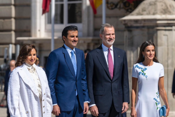 Bienvenida real española para el Emir de Qatar