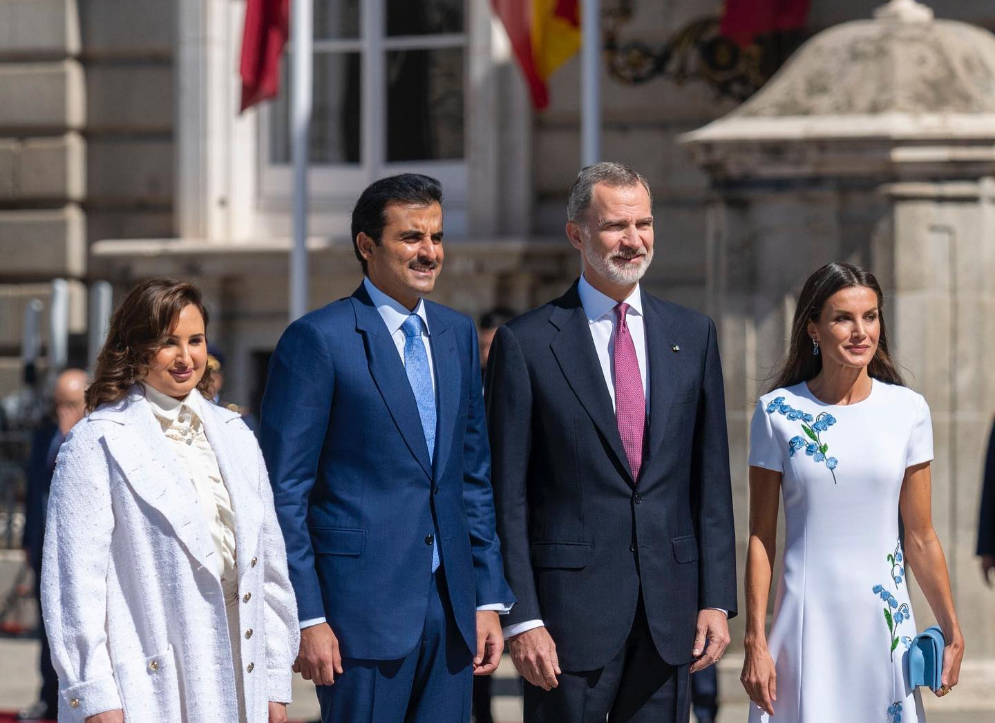 Bienvenida real española para el Emir de Qatar