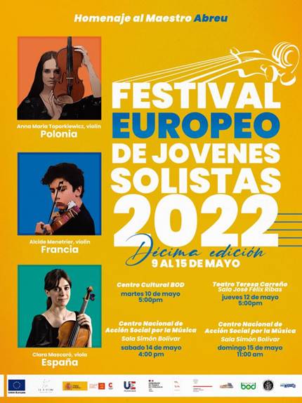 Llega a Caracas el Festival Europeo de Jóvenes Solistas 2022