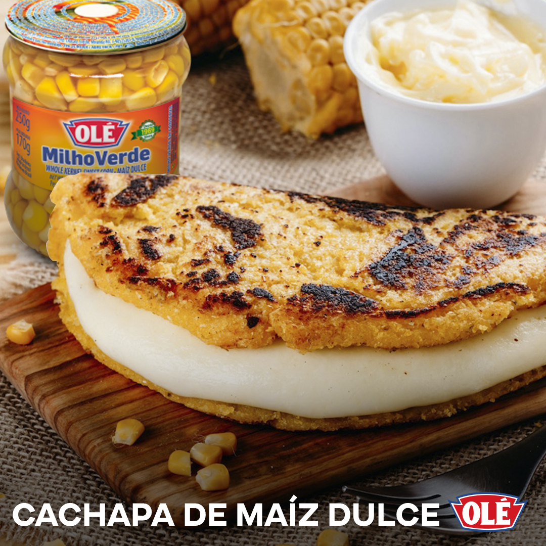 Cachapa con maíz dulce Olé