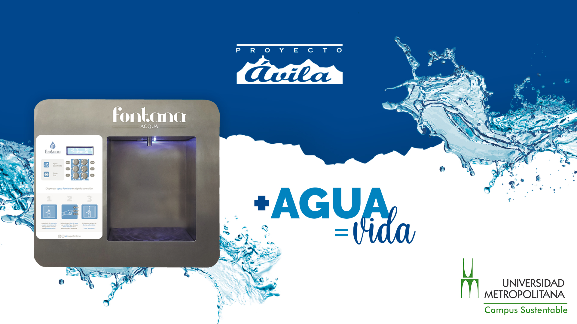 Acqua Fontana en alianza con la Universidad Metropolitana y Proyecto Ávila impulsan la campaña “Trae Tu Cooler Y Toma Agua Pura”