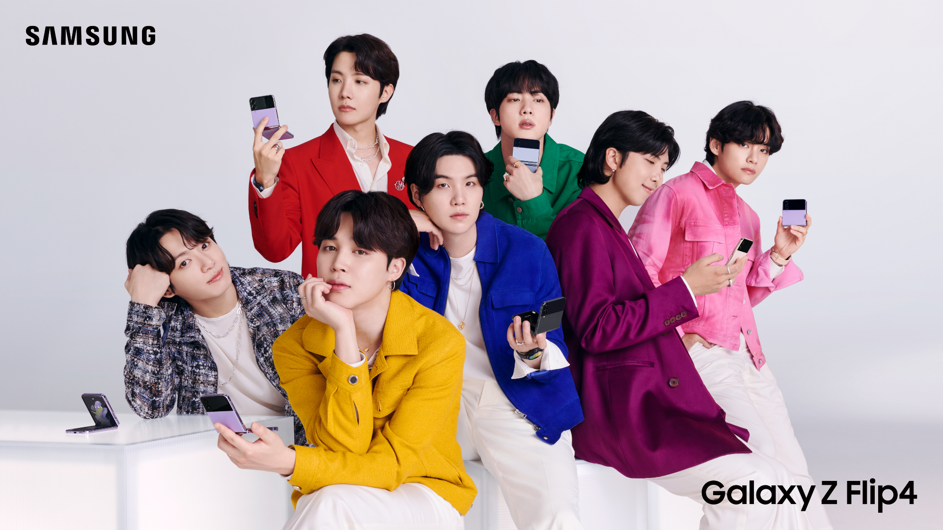Samsung hace un takeover junto a BTS durante  el Galaxy Unpacked 2022