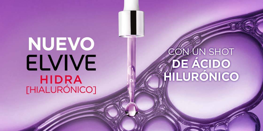 Conoce lo nuevo de Elvive por L’Oréal París: Su nueva gama Hidra Hialurónico junto con la renovación de sus envases 100% reciclados