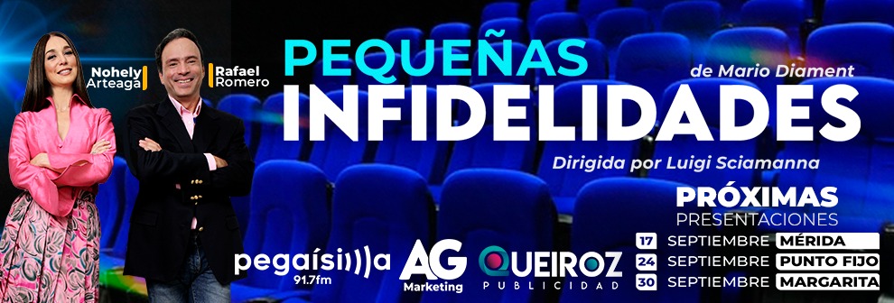 Con Cinex descubrirás las “Pequeñas infidelidades” de Nohely Arteaga y Rafael Romero